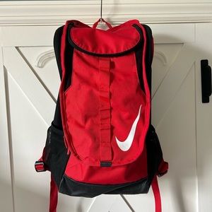 Red Nike backpack